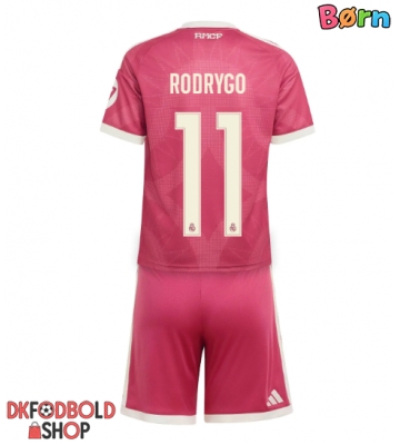 Real Madrid Rodrygo Goes #11 Tredje trøje Børn 2026-27 Kort ærmer (+ korte bukser)